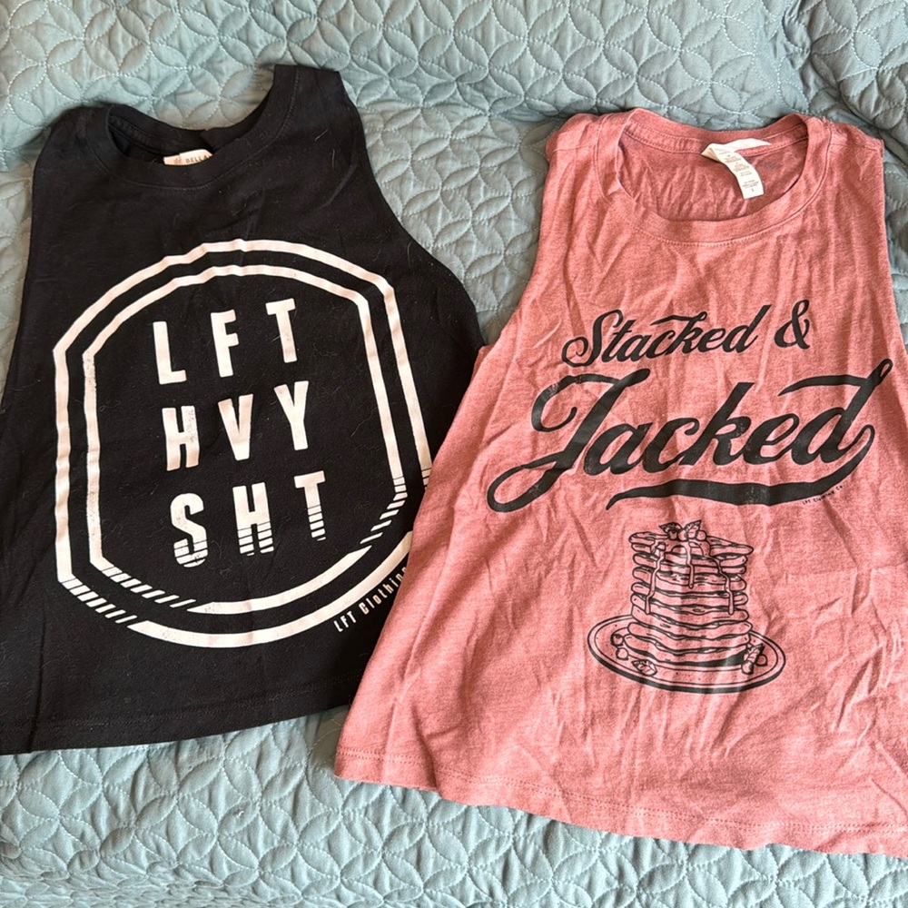 LFT Clothing Company Crop Top Bundle- Fitness Apparel. Sz Small.